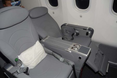 Asientos de clase turista premium en los Boeing 787 de Norwegian.