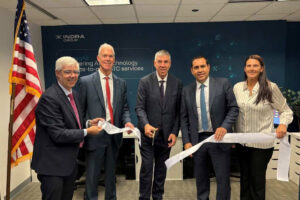 Inauguración de la nuva factoría de Indra en Estados Unidos.