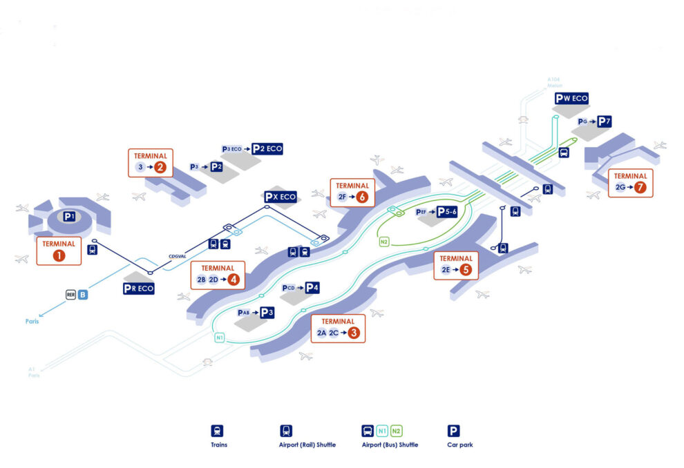 El aeropuerto Charles de Gaulle de París va a cambiar los nombres de sus terminales.