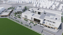 Modelo del aspecto que ofrecerá el nuevo centro de control aéreo de Baleares.
