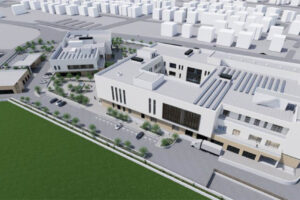 Modelo del aspecto que ofrecerá el nuevo centro de control aéreo de Baleares.