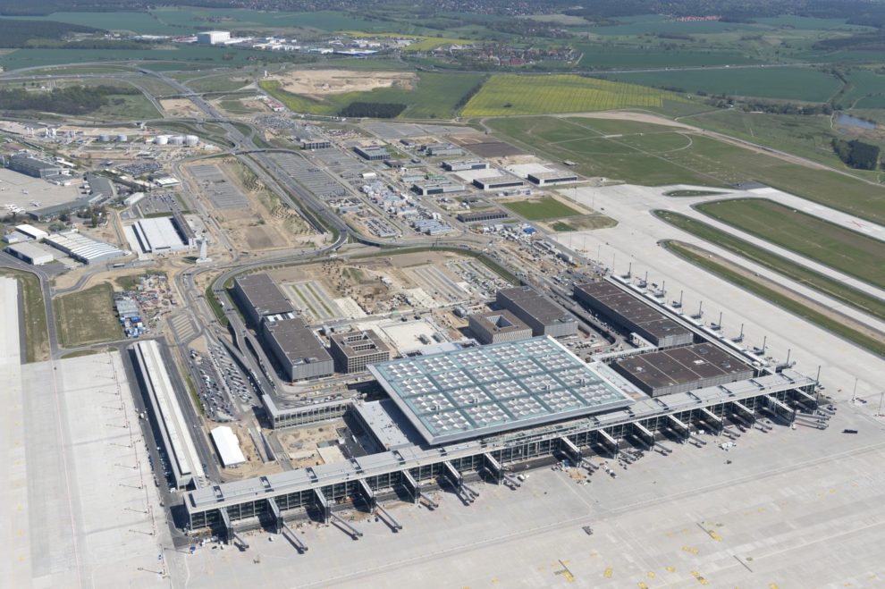 La nueva terminal del aeropuerto de Berlín durante su construcción en 2012.