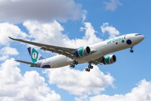 Entre las entregas de Airbus en agosto estuvo el primer A330-900 de la portuguesa Orbest.