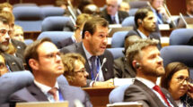 Óscar Puente durante su intervención en la 42 Asamblea general de OACI.