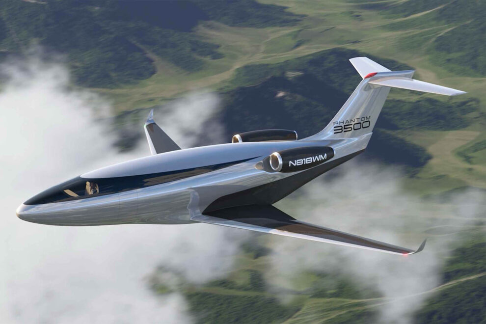 No, no es un avión de carga, es el ejecutivo Phantom 3500.