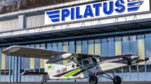 El último Pilatus PC-6 construido en la factoría poco antes de su vuelo de entrega y accidente.