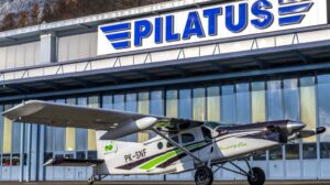 El último Pilatus PC-6 construido en la factoría poco antes de su vuelo de entrega y accidente.