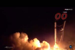 Captura de la transmisión de PLD Space del intento de lanzamiento.