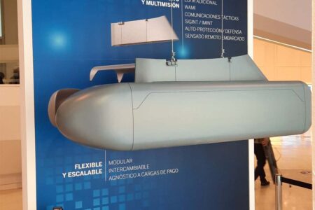 Modelo del pod OTAN expuesto por SENER en difernetes ferias.