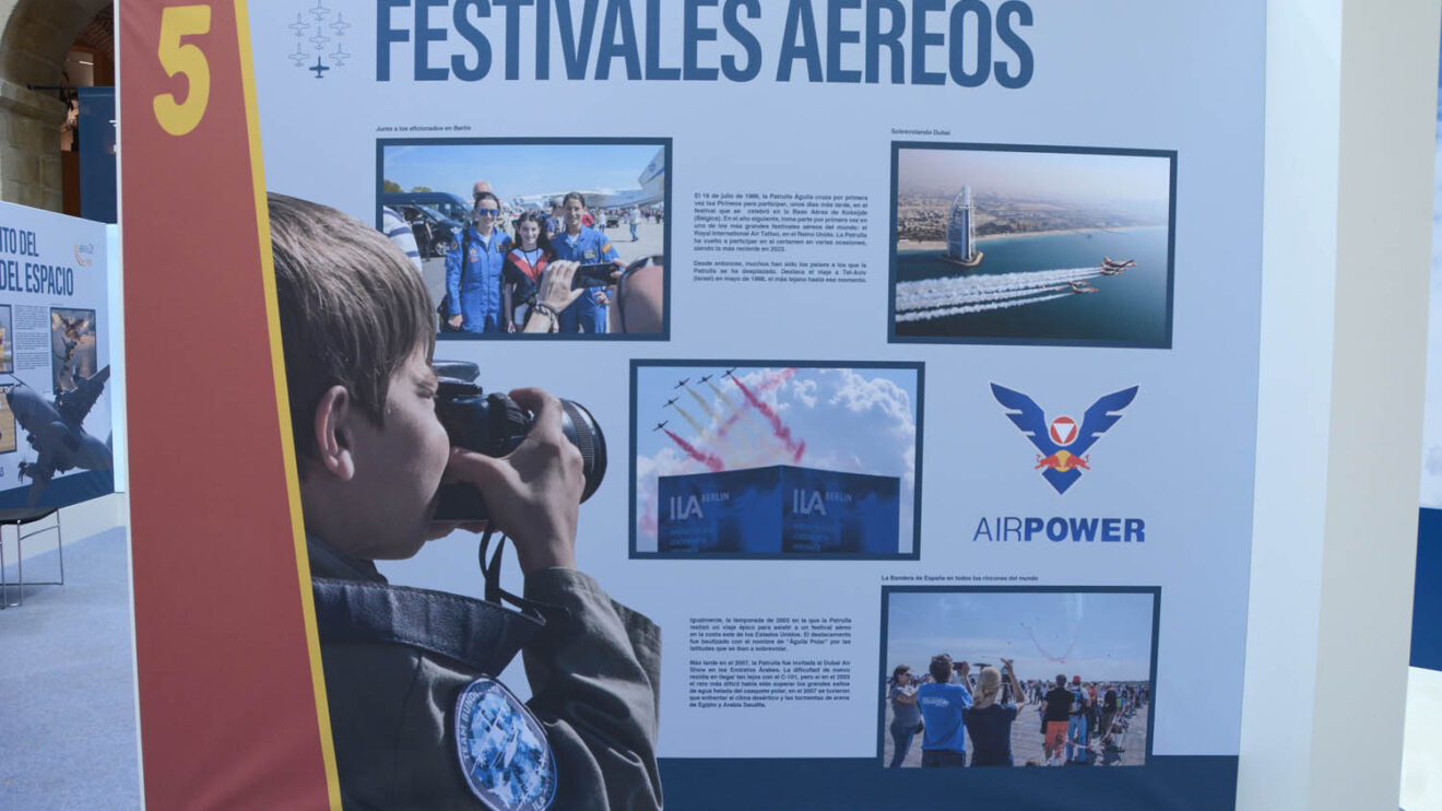 Las demostraciones aéreas.