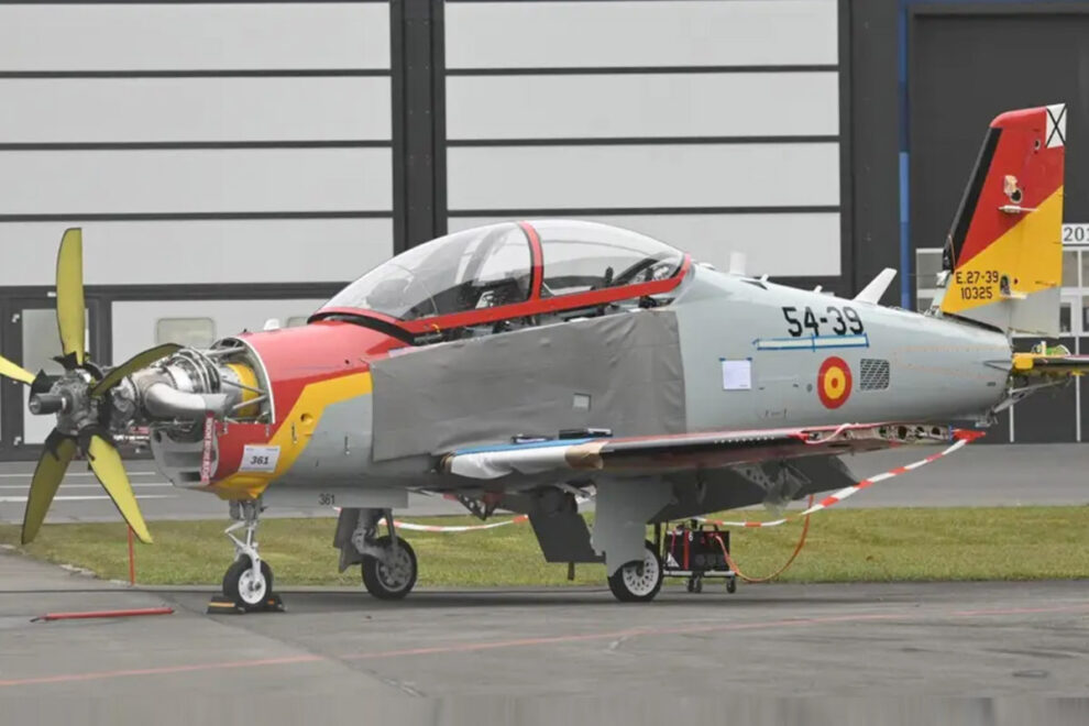 Pilatus PC-21 para el CLAEX en la factoría del fabricante hace unos meses.