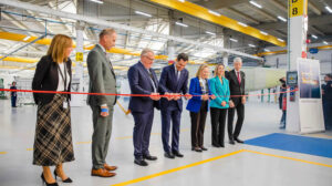 Inauguración de la planta de Pilatus en Carmona (Sevilla).