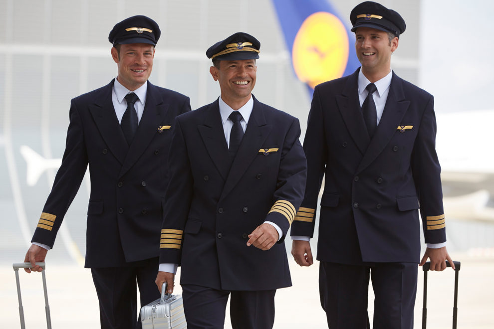 Pilotos de Lufthansa en una imagen promocional de la aerolínea.