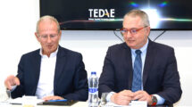 Jorge Potti (izquierda) y Juan Carlos Cortés en la presentación del Congreso del Espacio.