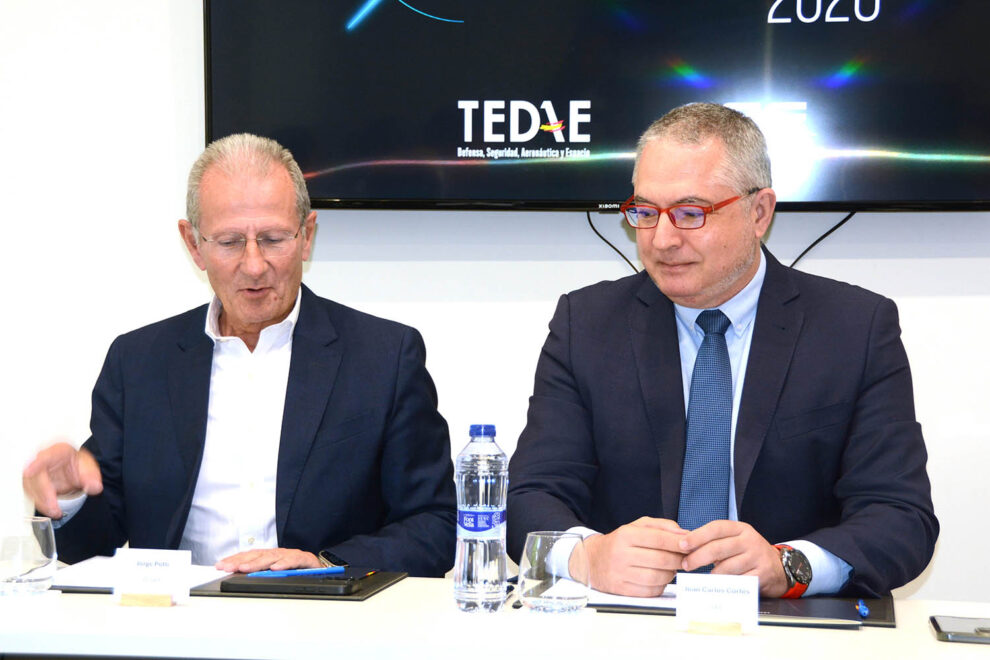 Jorge Potti (izquierda) y Juan Carlos Cortés en la presentación del Congreso del Espacio.