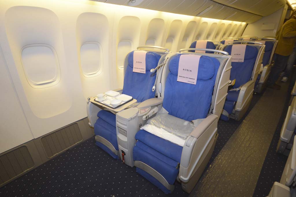 El Boeing 777 de Privilege cuenta con 28 asientos en clase Business.