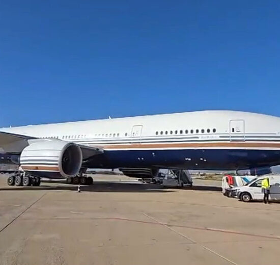 El nuevo Boeing 777 de Privilege Style en Palma de Mallorca.