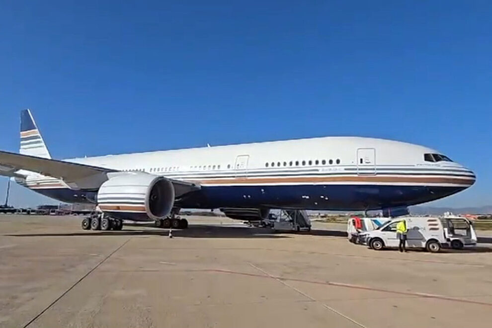 El nuevo Boeing 777 de Privilege Style en Palma de Mallorca.