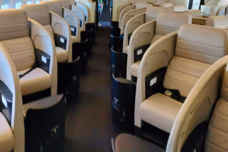 Asientos de clase business del nuevo Boeing 777 de Privilege Style.