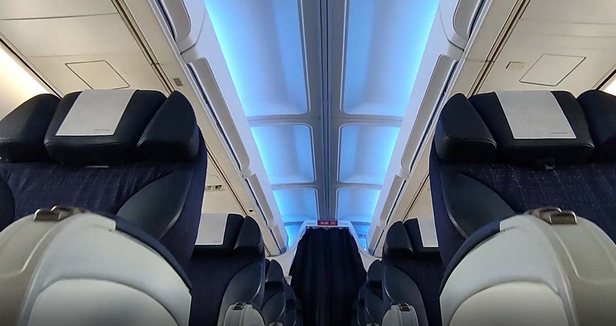 El Boeing 757 EC-ISY de Privilege dispone también de iluminación LED en su cabina.