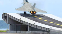 Pruebas de despegue con skyjump del Dassault Rafale M.
