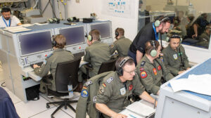 Un momento de las pruebas de las nuevas capacidades de los E-3 AWACS de la OTAN.