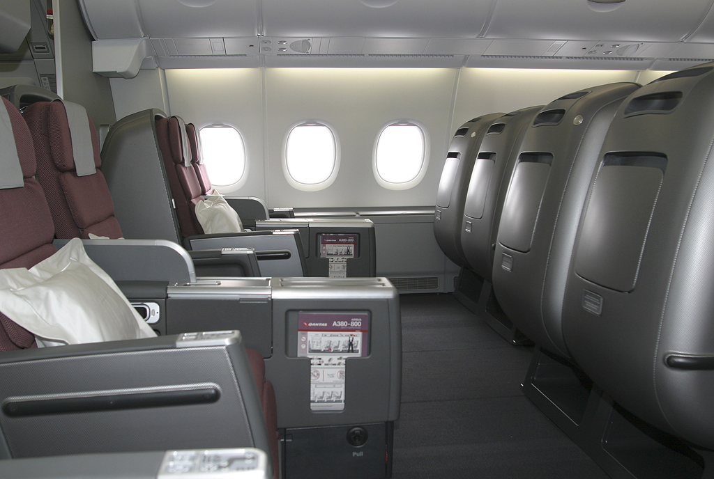 Clase Business en el A380 de Qantas