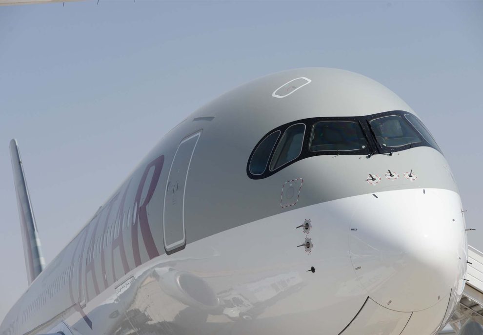 Qatar Airways opera a España con sus Airbus A330, A350, (en la foto) A340 y Boeing 777.
