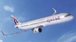 Ilustración de Airbus cuando anunció que Qatar Airways se decantaba por el A321neo.
