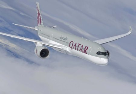 Airbus A350 de Qatar Airways.