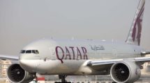 Boeing 777-200LR con el que Qatar Airways operará este año 2020 la ruta de Málaga a Doha.