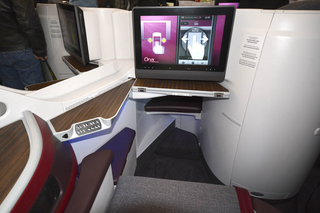 La clase Business de Qatar Airways cuenta con 36 asientos en el Airbus A350-900.