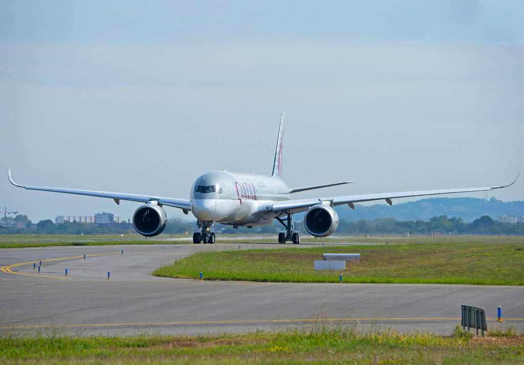 Airbus A350 de Qatar Airways.