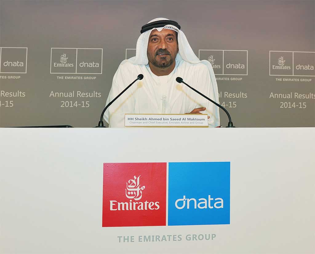 El presidente del Grupo Emirates anunció unos beneficios de 1.500 millones de dólares en el último ejercicio