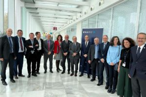 Partcipantes en la reunión entre Enaire y Eurocontrol para preparar la temporada de verano 2023.