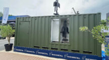 Lanzador de municiones merodeadoras de Rheinmetall.
