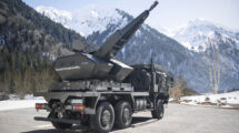 Sistema de defensa aérea Rheinmetall Skynex.