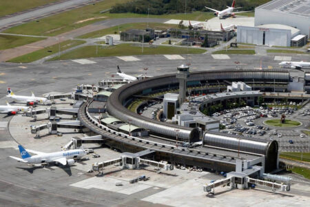 Teminal actual del aeropuerto de Rionegro en Colombia.