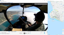 Ejemplo de la edición del video obtenido con la cámara de Robinson y la información GPS del vuelo.