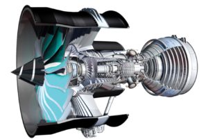 El Rolls-Royce Ultrafan incorporará nueva tecnologías en el diseño de los álabes además de una cámara de combustión más eficiente y un sistema de engranajes para que cada parte del motor gire a la velocidad adecuada en todas las fases del vuelo.