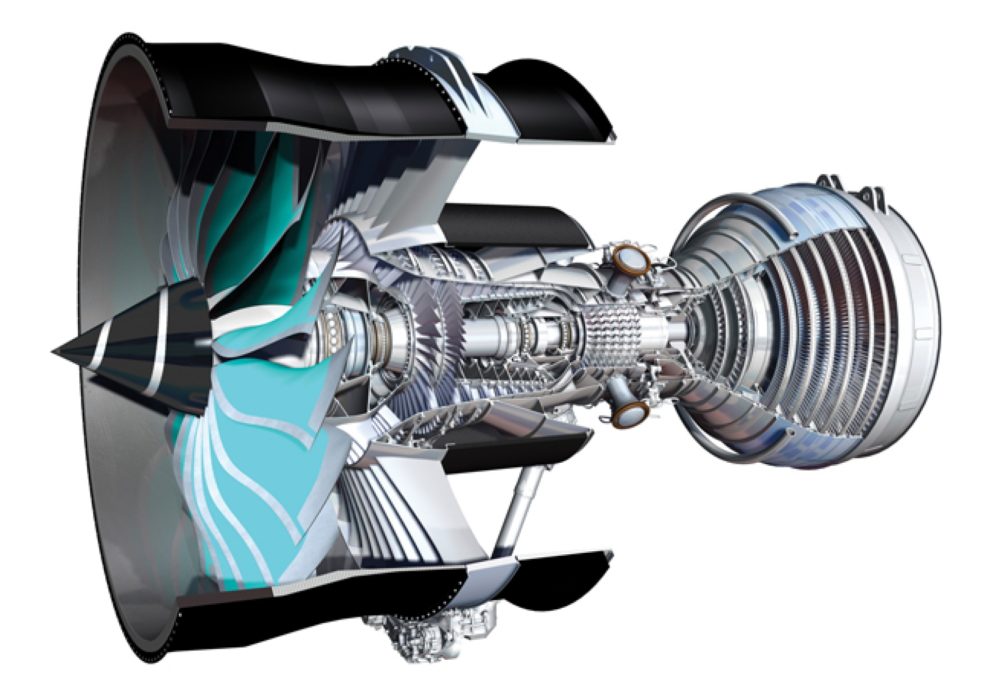 El Rolls-Royce Ultrafan incorporará nueva tecnologías en el diseño de los álabes además de una cámara de combustión más eficiente y un sistema de engranajes para que cada parte del motor gire a la velocidad adecuada en todas las fases del vuelo.