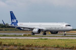 Primer Airbus A321neo entregado a SAS.