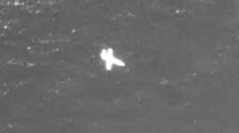 Una de las plataformas de vuelo usadas en las pruebas de SATNUS vista por los sensores de otra de ellas.