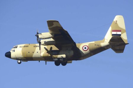 Lockheed Martin C-130H de la Fuerza Aérea de Egipto.