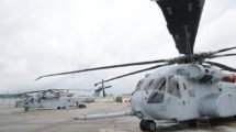 Los tres Sikorsky CH-53K ya entregados a los Marines.