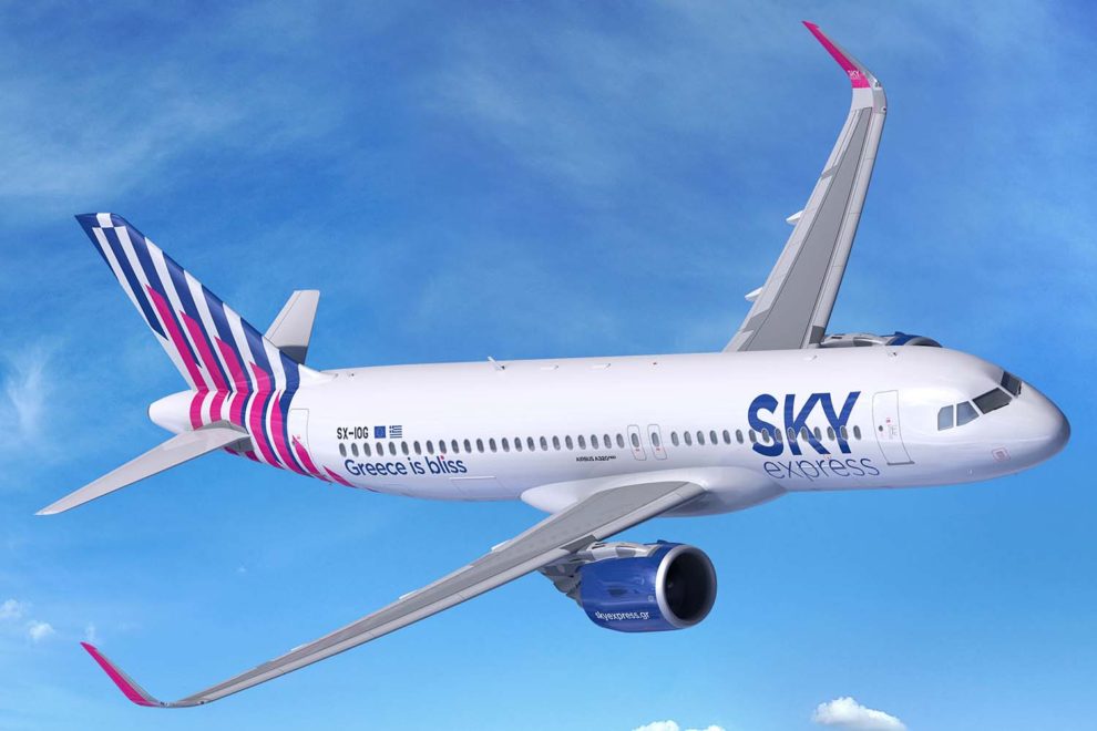 Sky Express estrenará una nueva imagen con la llegada de sus Airbus A320neo.