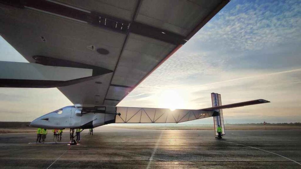 El Solar Impulse en Albacete con Skydweller.