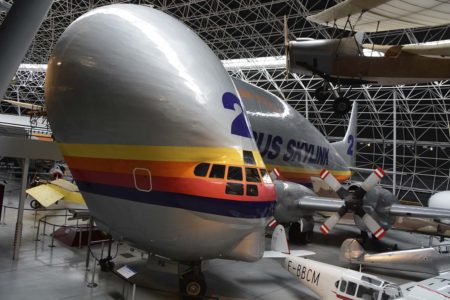 El Super Guppy de Airbus en el museo Aeroscopia de Toulouse.