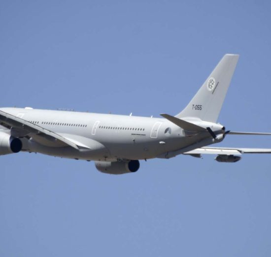 Despegue de Getafe del primer A330MRTT de la OTAN en su vuelo de entrega Al igual que el segundo, ya entregado también, está asignado a la Fuerza Aérea de Holanda.