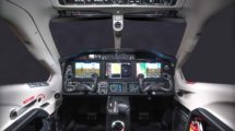 Cockpit del Daher TBM390 con aviónica Garmin 3000.